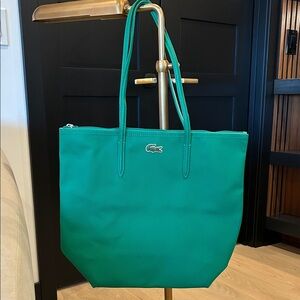 Lacoste Vibrant Green Tote Bag